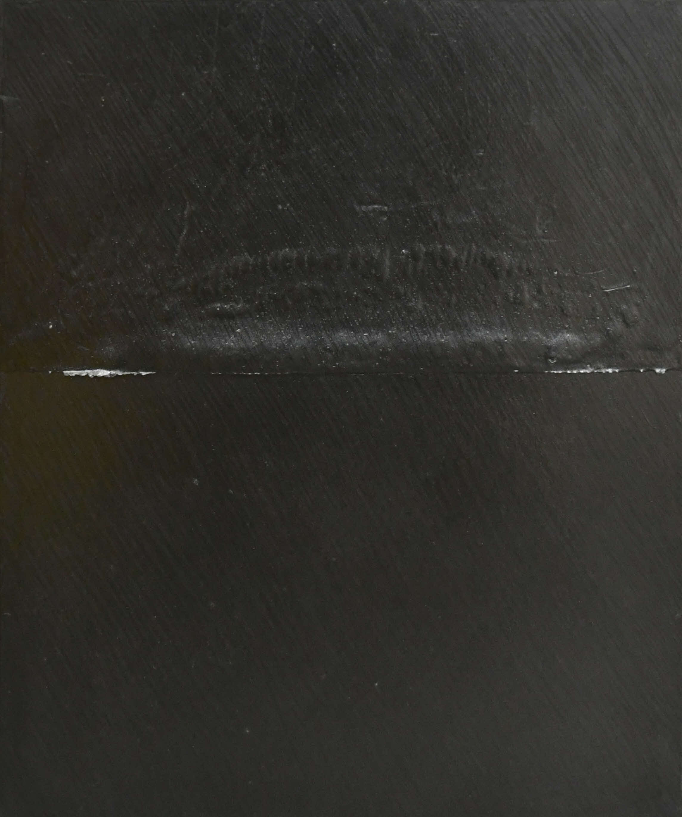 Dark grey image with cut in a straight line