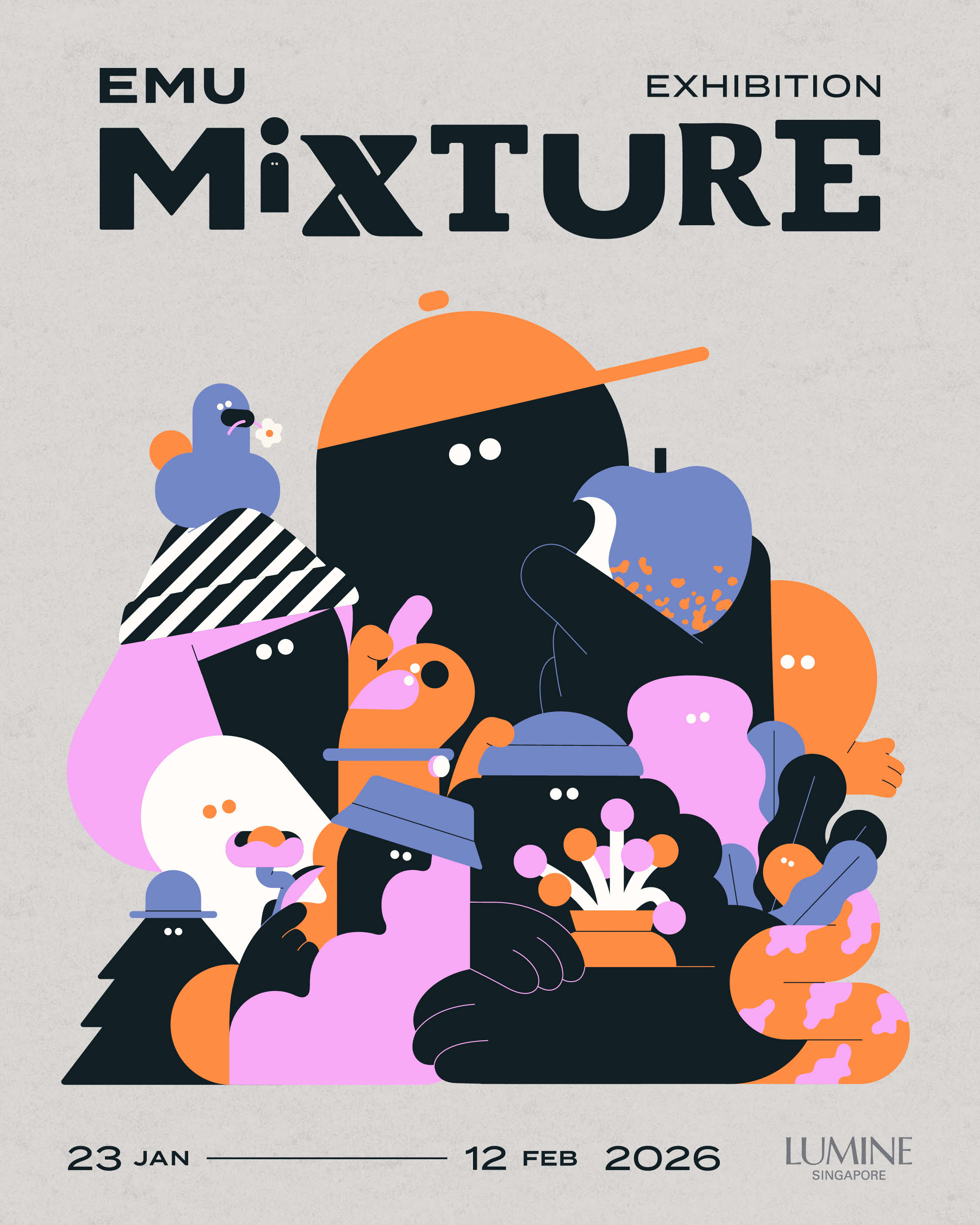 MIXTURE Works by EMU -	LUMINE meets ART PROJECT
