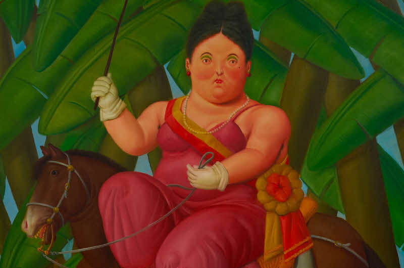 Fernando Botero, The First Lady On A Horse, 1989